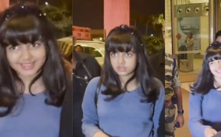 அடையாளமே தெரியாமல் மாறிய ஐஸ்வர்யா ராயின் மகளை பார்த்தீர்களா? 