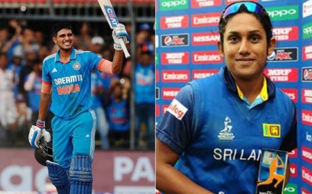 ஐசிசியின் செப்டெம்பர் மாத சிறந்த வீரராக ஷுப்மன் கில் - வீராங்கனையாக சாமரி தெரிவு!