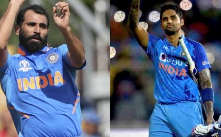 இந்திய அணியில் அதிரடி மாற்றம்.. 2 வீரர்கள் அவுட்.. ஷமி, சூர்யகுமார் உள்ளே