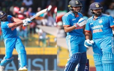 ஆக்ரோஷமான ஆட்டத்தால் ரோகித், கில் ஜோடி சாதனை... ஆனால் சின்ன ஏமாற்றம்!