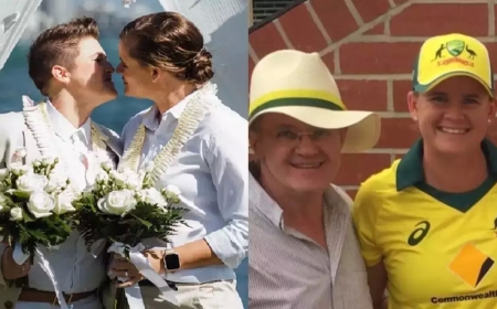 தோழியை திருமணம் செய்த ஆஸி கிரிக்கெட் வீராங்கனை... ஆவியாக அருகில் இருந்த தந்தை?