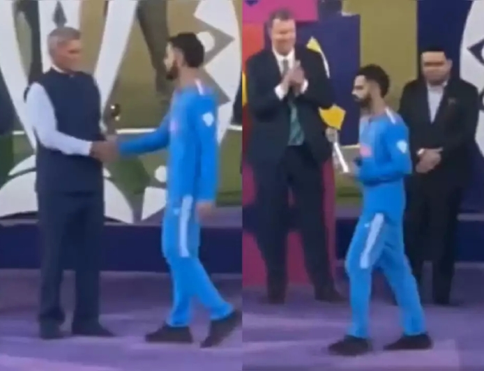 என்னால முடியாது... நானே கவலைல இருக்கேன்... விருது வாங்கிவிட்டு பேசாமல் சென்ற கோலி...ரசிகர்கள் சோகம்!