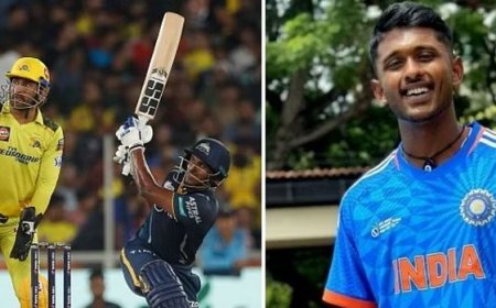 அறிமுகத்திலேயே அசத்திய தமிழக வீரர்... முதல் போட்டியிலேயே சாய் சுதர்சன் சாதனை!