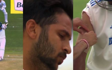 140 கிலோமீற்றர் வேகத்தில் தலையை தாக்கிய பந்து.. அடுத்து கையில்... வலியால் துடித்த இந்திய வீரர்... பரபரப்பு சம்பவம்!