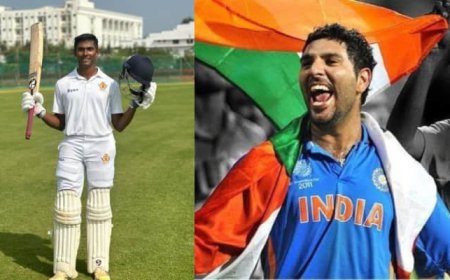 24 வருடங்களின் பின்னர் யுவராஜ் சிங்கின் ரெக்கார்டை உடைத்த இளம் வீரர்.... அதிரடி ஆட்டம்!