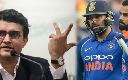 விராட் கோலியை அனுப்பி விட்டு.. ரோகித் சர்மாவ கேப்டன் ஆக்கியது இதுக்காகத்தான்... கங்குலி  அதிரடி பேச்சு!