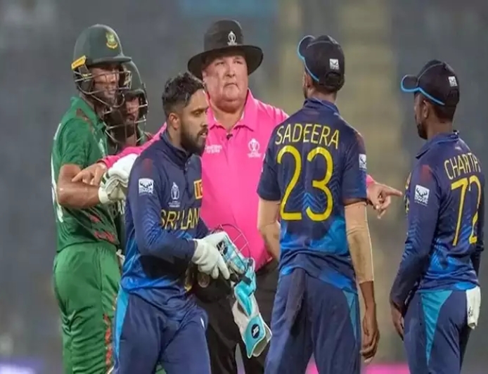 அவுட் ஆக்கியதால் நடுவிரலை காட்டிய வங்கதேச வீரர்? பொங்கி எழுந்து ஹாட்ரிக் எடுத்த இலங்கை பௌலர்!