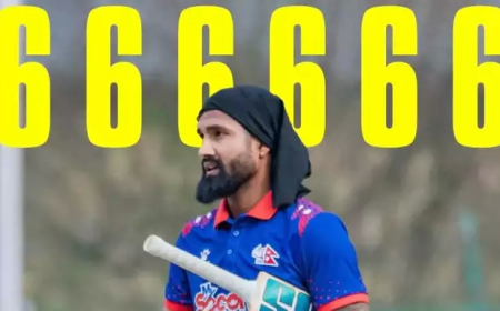 12 பந்தில் 12 சிக்ஸர்.... வரலாறு படைத்த வீரர்.. யாரும் செய்யாத சாதனை... யார் இவர்?