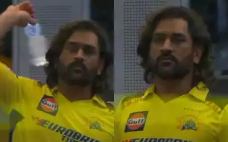 திரையில் காட்டிய கேமரா மேன்... தோனி செய்த சைகை... துள்ளிகுதித்த ரசிகர்கள்