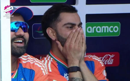 பாகிஸ்தான் வீரர்களை பார்த்து ரோஹித், கோலி செய்த காரியம்... இணையத்தில் வைரலாகும் வீடியோ!