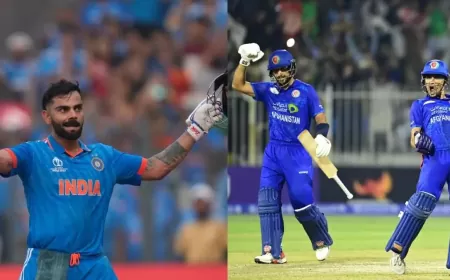 சச்சின் மற்றும் கோலியின் பல வருட சாதனையை முறியடித்த ஆப்கானிஸ்தான் வீரர்!