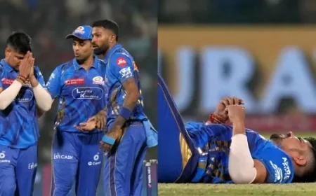 மூன்று முறை தவறிய கேட்ச்... கரண் சர்மா கையில் ரத்தம்.. பாண்டியா காயம்.. பதறிய ரசிகர்கள்!