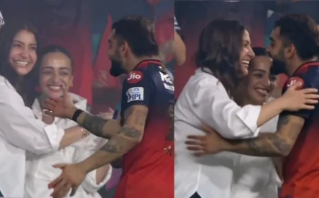 நீ ஜெய்ச்சிட்ட... முத்தமிட்ட மனைவி.. கட்டி அணைத்து கதறிய விராட் கோலி!