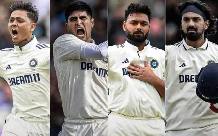 சாதனை படைத்த ரிஷப் பண்ட்.... ஐசிசி டெஸ்ட் தரவரிசையில் உச்சம் தொட்டார்... கில் 5 இடங்கள் முன்னேற்றம்!