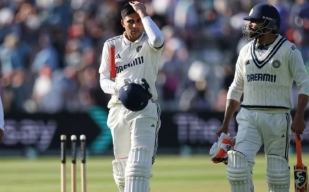 இங்கிலாந்து மண்ணில் பல்வேறு சாதனைகளை தகர்த்த ஜடேஜா.. இந்திய அணி அதிரடி ஆட்டம்!