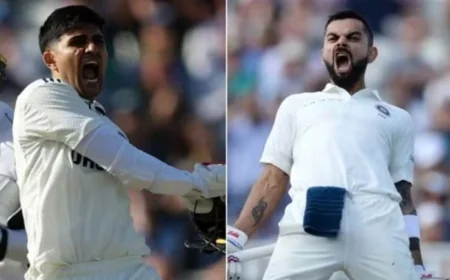 கோலியை தூக்கி சாப்பிட்ட சும்மன் கில்லின் சாதனை...  ஒரே போட்டியில் ஓவர்டேக்...  'கிங்' இடம் காலி!