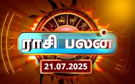 இன்றைய ராசிபலன் | Today Rasi Palan in Tamil - 21 ஜூலை 2025 | ColomboTamil