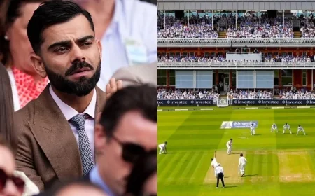 இலண்டனில் விராட் கோலி.. கடைசி டெஸ்ட் போட்டியை பார்க்க வருவாரா?