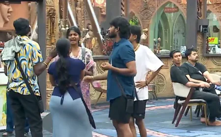 பிக்பாஸ் தமிழ் சீசன் 9: "உங்களுக்கு ரூல்ஸ் தெரியல... நீ அவளுக்கு கூஜா தான தூக்குற" - பெரும் பிரளயத்தில் பிக்பாஸ் வீடு!