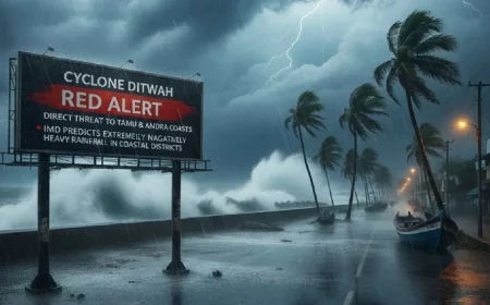 டிட்வா புயல்: தமிழக கடலோரங்களில் ரெட் அலர்ட்; கனமழை, கடல் சூறாவளி எச்சரிக்கை