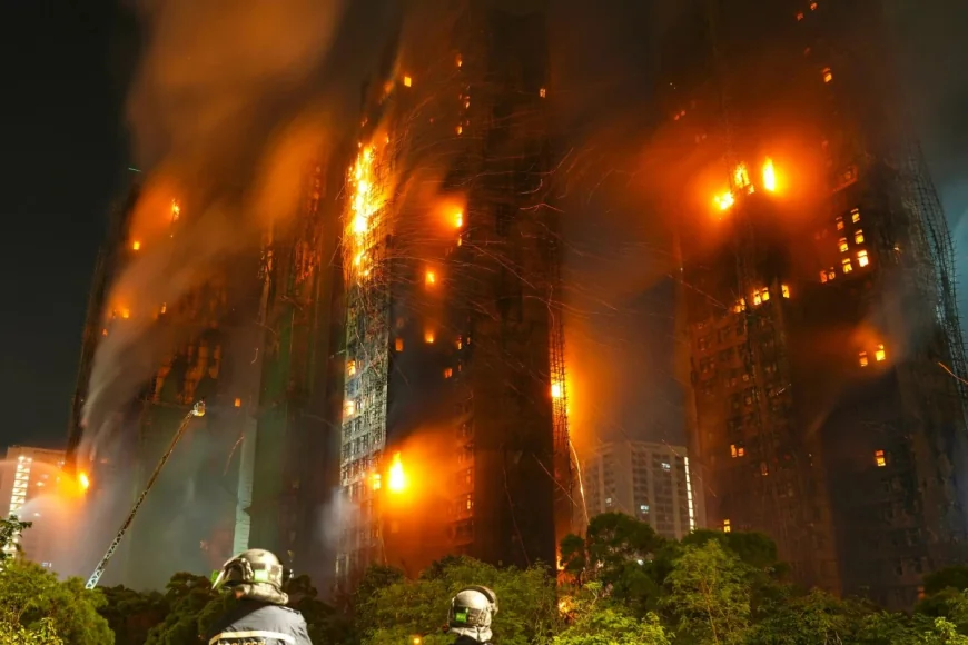 ஹாங்காங் குடியிருப்பில் பெரும் தீ விபத்து: 44 பேர் உயிரிழப்பு, நூற்றுக்கணக்கானோர் மாயம்