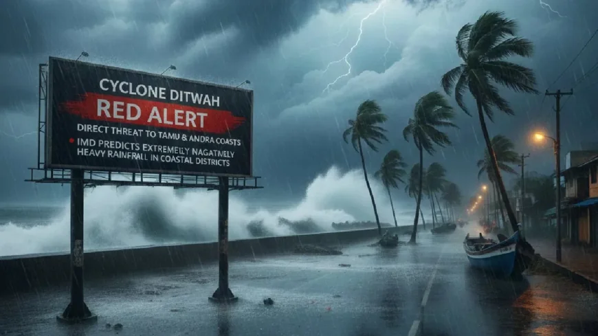 டிட்வா புயல்: தமிழக கடலோரங்களில் ரெட் அலர்ட்; கனமழை, கடல் சூறாவளி எச்சரிக்கை