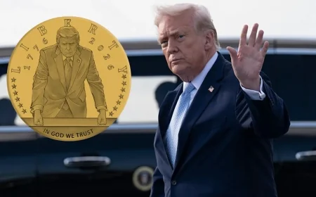 டிரம்ப் உருவம் கொண்ட தங்க நாணயம்: அமெரிக்காவில் புதிய அரசியல் சர்ச்சை