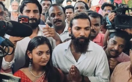 மோனாலிசாவின் கணவர் மீதான போக்சோ வழக்கைத் தொடர்ந்து, கேரள அரசியல் மோதல் தீவிரம்