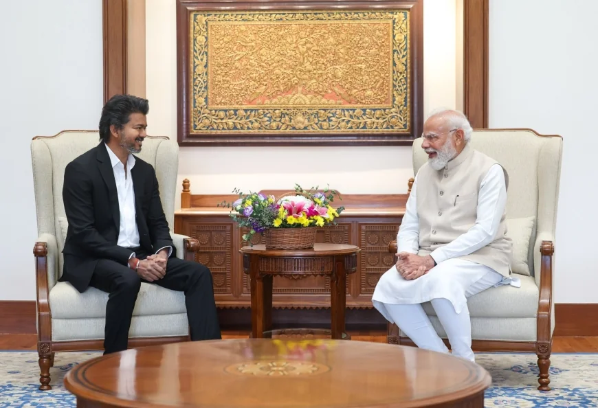 இலங்கையில் காவலில் உள்ள தமிழக மீனவர்களை உடனடியாக விடுவிக்குமாறு பிரதமர் மோடியிடம் முதல்வர் விஜய் கோரிக்கை