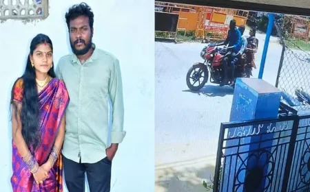 கீழே விழுந்த கைப்பை... நிறுத்தப்பட்ட பைக்... காதலனுடன் சேர்ந்து கணவரை கொலை செய்த மனைவி: ஆந்திராவில் அதிர்ச்சி சம்பவம்
