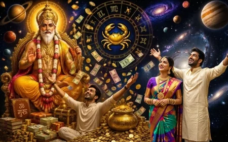 இன்று உச்ச ராசியில் வலுவடையும் குரு பகவான்: இந்த 4 ராசிக்கு பண மழை கொட்டப்போகுது! உங்க ராசி இதுல இருக்கா?