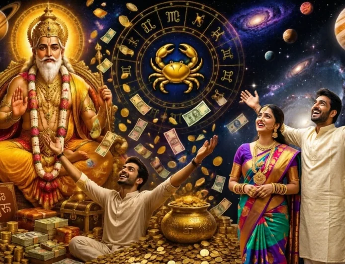 இன்று உச்ச ராசியில் வலுவடையும் குரு பகவான்: இந்த 4 ராசிக்கு பண மழை கொட்டப்போகுது! உங்க ராசி இதுல இருக்கா?