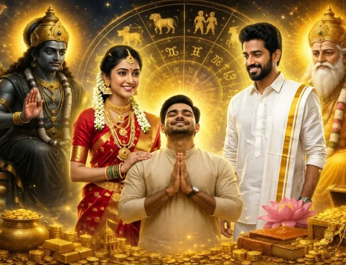 சனி-குரு உருவாக்கும் நவபஞ்சம யோகம்: டபுள் ஜாக்பாட் அடிக்கப்போகும் 3 ராசிகள்!
