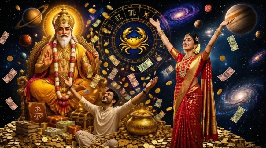 குரு உதயத்தால் கடகத்தில் உச்சம் பெறும் வியாழன் - பண வரவும் மகிழ்ச்சியும் பெறப்போகும் 4 ராசிகள்!
