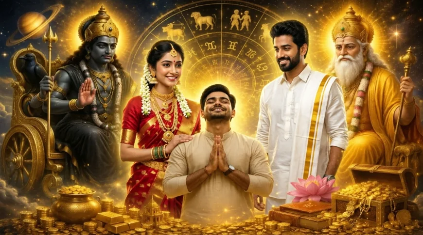 சனி-குரு உருவாக்கும் நவபஞ்சம யோகம்: டபுள் ஜாக்பாட் அடிக்கப்போகும் 3 ராசிகள்!