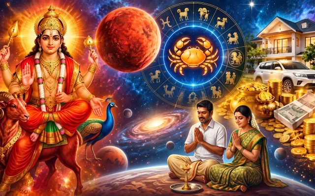 திடீர் பண வரவு தரும் செவ்வாய் பெயர்ச்சி: கடகத்தில் குரு சேர்க்கை; இந்த 3 ராசிக்காரர்களுக்கு மட்டும் சொத்து குவியும் யோகம்!